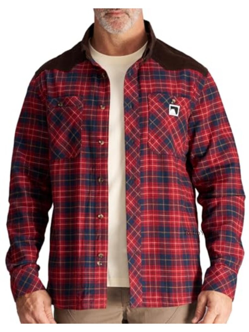 Men's Flannel Shirt Casual Long Sleeve Button Up Plaid Western Workwear 100%